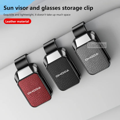 Car Sun Visor Glasses Case Storage Wear-Resistant Sunshade Sunglasses Holder, for Omoda C5 E5 C7 C9 Omoda 5 9 EV PHEV 2024 2025