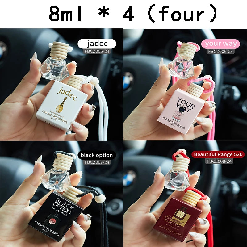1Pc 8Ml Car Suspension Air Freshener, Cute Car Air Diffuser, Home Fragrance, Car Air Freshener Suitable for Wardrobes, Indoor An