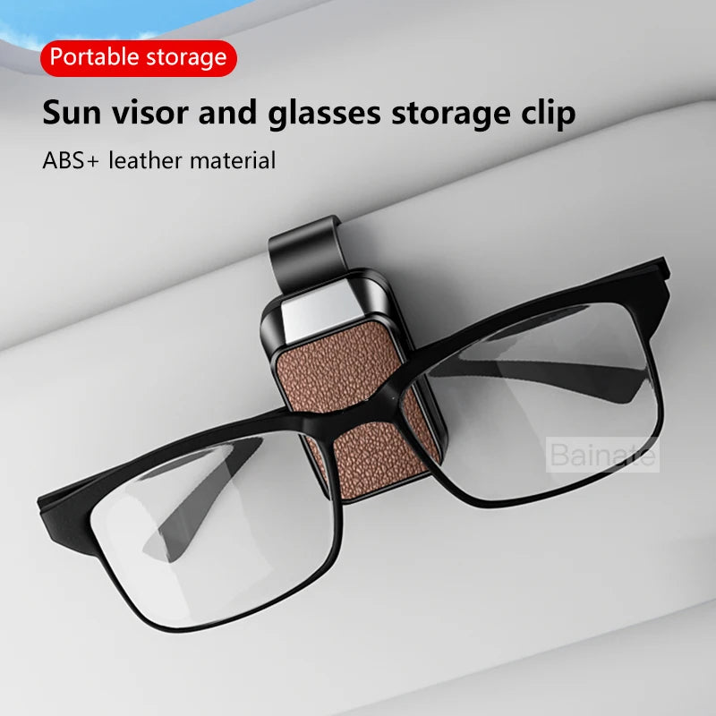 Car Sun Visor Glasses Case Storage Wear-Resistant Sunshade Sunglasses Holder, for Omoda C5 E5 C7 C9 Omoda 5 9 EV PHEV 2024 2025