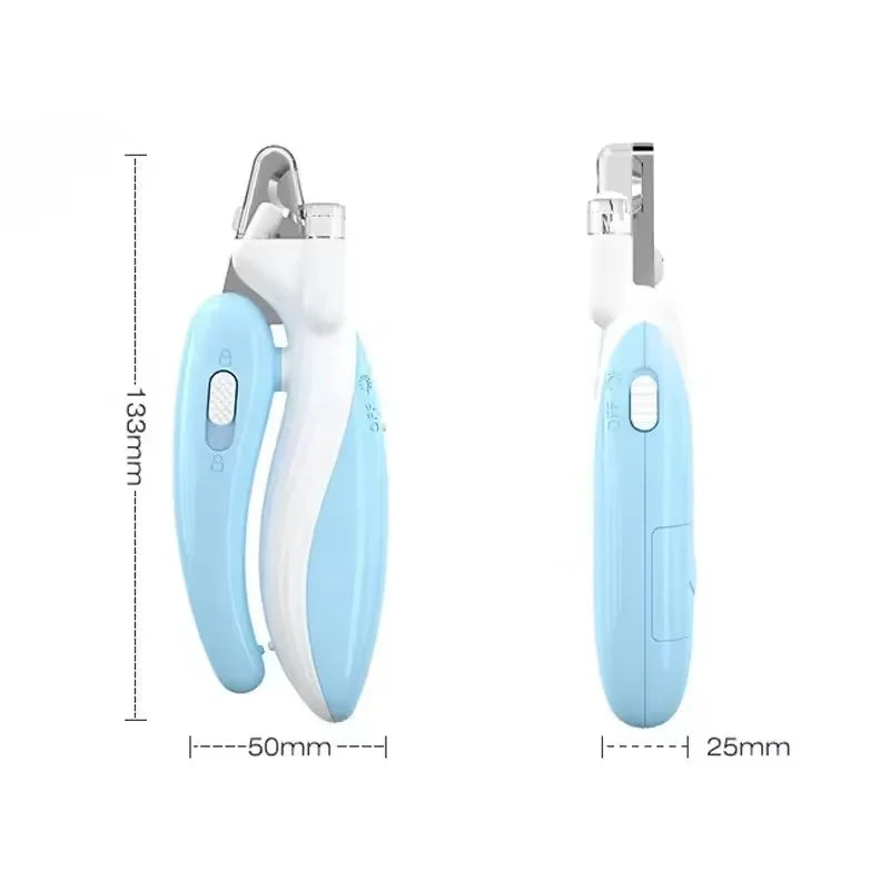 Cat Dog Nail Clipper With LED Light Anti-Over Cutting Guard Cute Beginner Friendly Trimmer Scissors Pet Paw Grooming Essentials