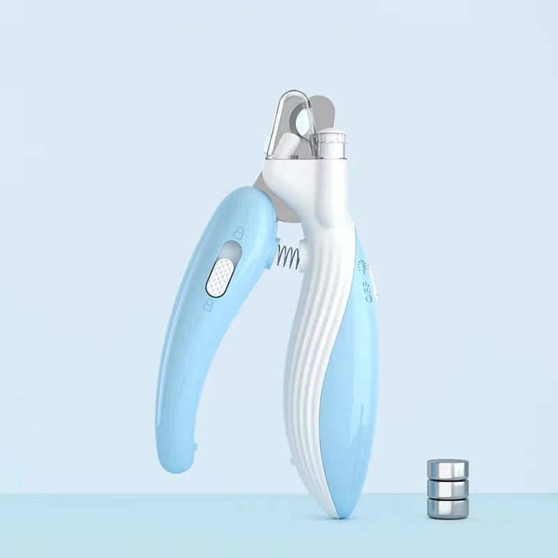 Cat Dog Nail Clipper With LED Light Anti-Over Cutting Guard Cute Beginner Friendly Trimmer Scissors Pet Paw Grooming Essentials
