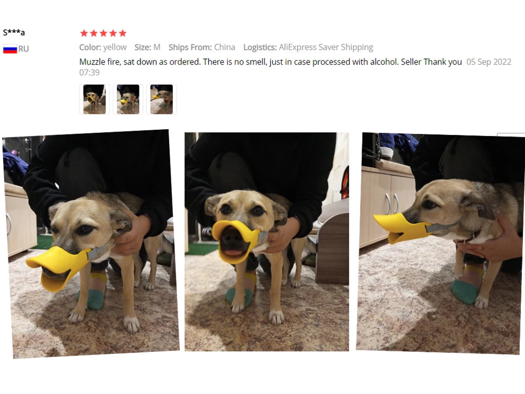 Dog Muzzle Silicone Duck Muzzle Mask for Pet Dogs Anti Bite Stop Barking Small Large Dog Mouth Muzzle Pet Dog Accessories