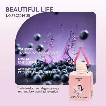 1Pc 8Ml Car Suspension Air Freshener, Cute Car Air Diffuser, Home Fragrance, Car Air Freshener Suitable for Wardrobes, Indoor An
